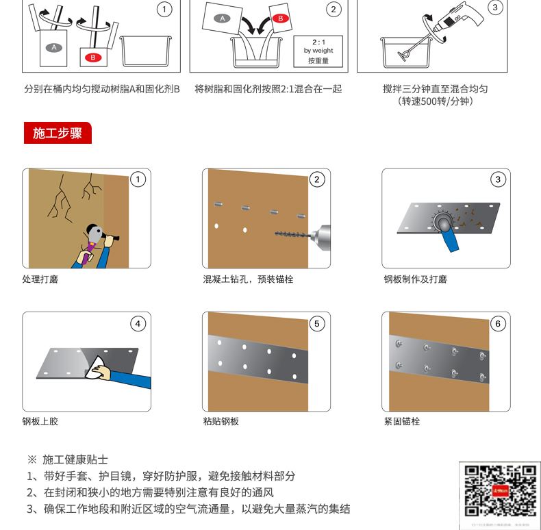 包钢新平粘钢加固施工过程